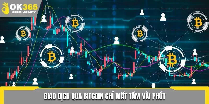 Giao dịch qua bitcoin chỉ mất tầm vài phút